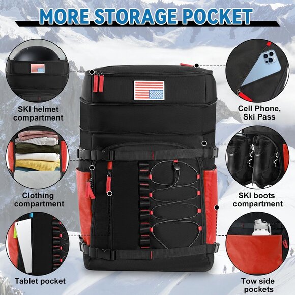 Ski Boot Bag, 65L Ski Boot Bag - Picture 7 of 7